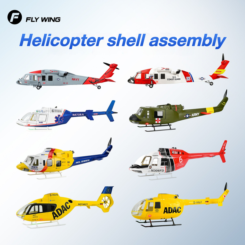 Model Kit Helicopter - FLYWING Class 470 Black Hawk RC