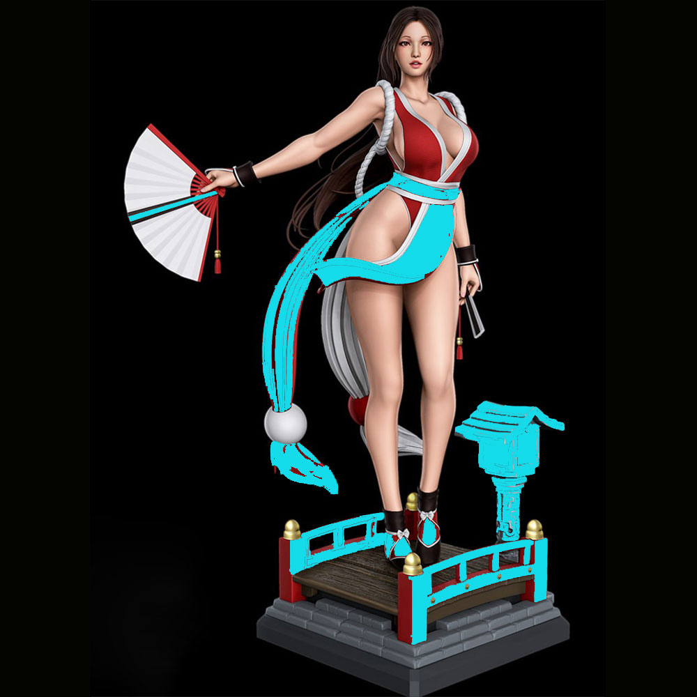 Model Kit Reshiram - 1/24 Sexy Long-Haired Girl Miniature Resin