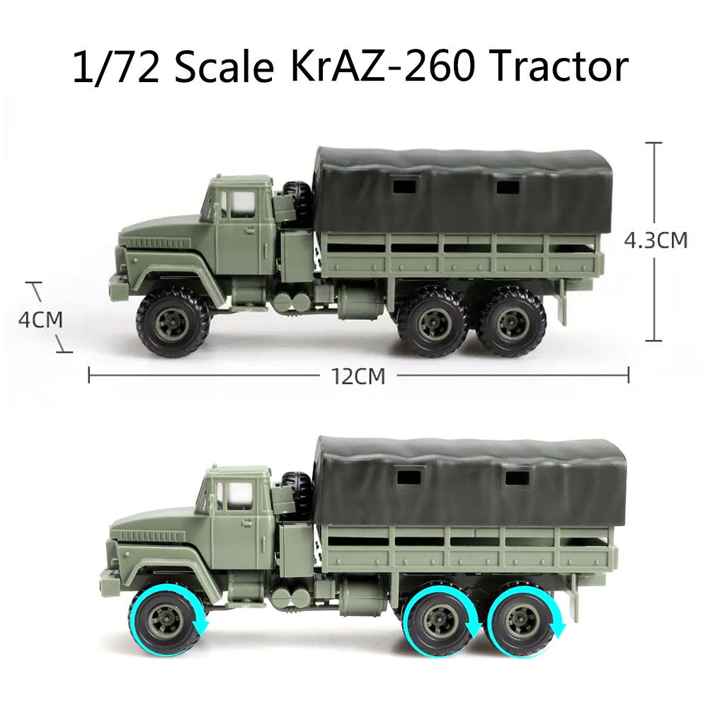 4D 1/72 Ukraine KRAZ260 Heavy- - Model Kit Ukraine ulasan dan harga