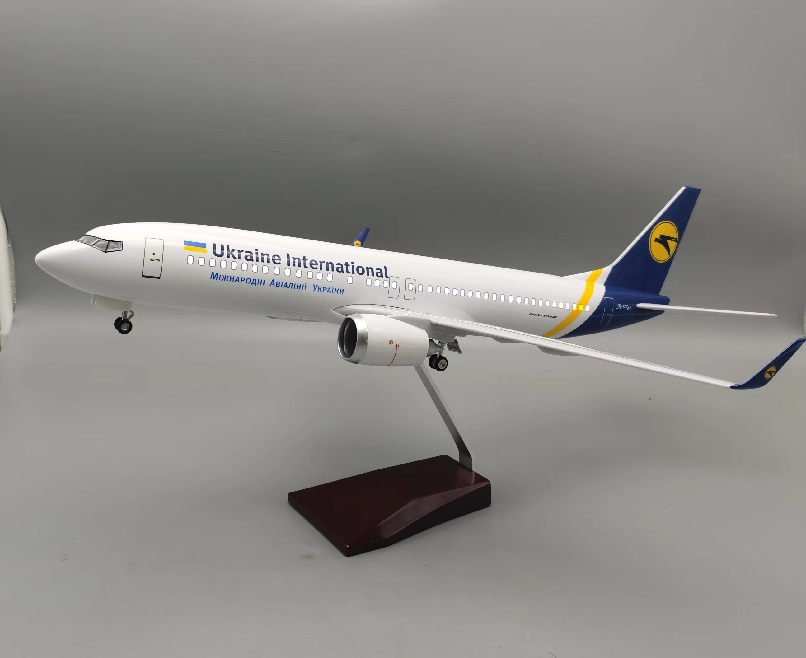 1/85 Large Scale Ukraine B737  - Model Kit Ukraine ulasan dan harga
