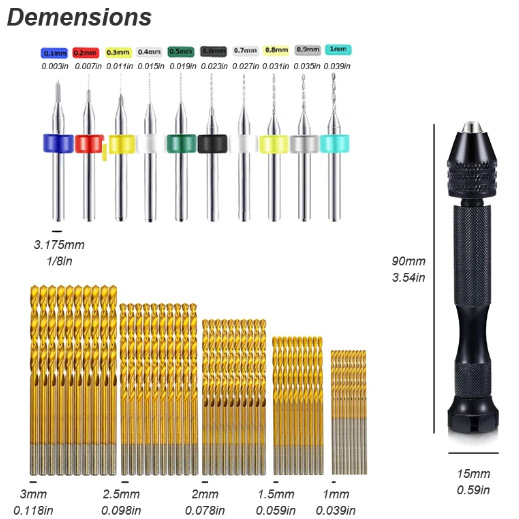 Micro Mini Pin Vise Hand Drill - Pin Vice Micro ulasan dan harga