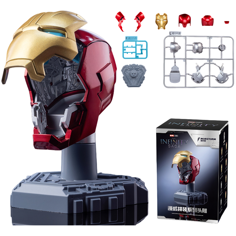 Original Iron Man Helmet Mask  - Model Kit Iron Man Mark 50 ulasan dan harga