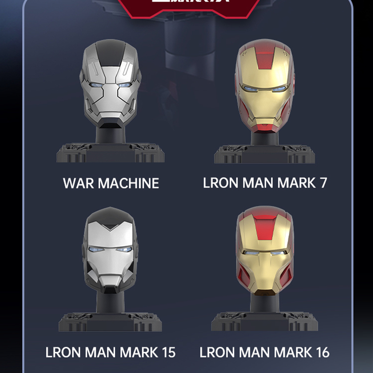 Original Iron Man Helmet Mask  - Model Kit Iron Man Mark 50 ulasan dan harga