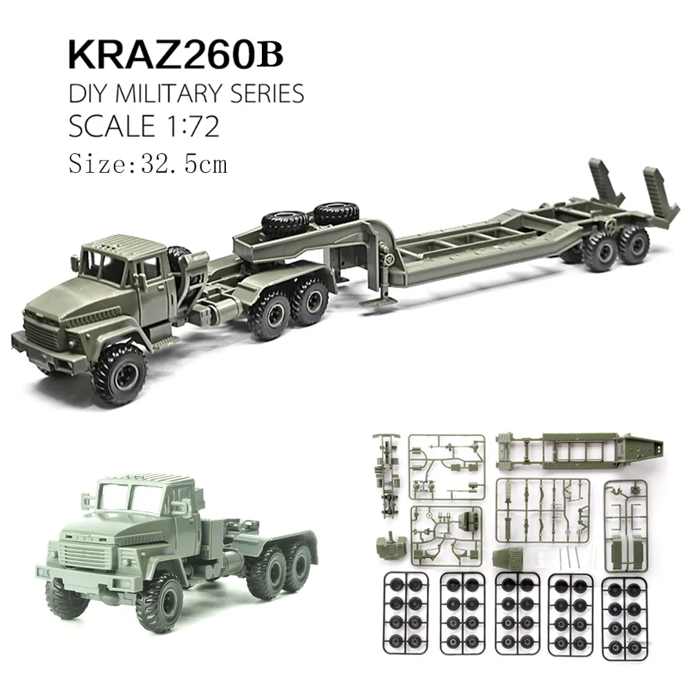 1/72 Ukraine KRAZ260B Semitrai - Model Kit Ukraine ulasan dan harga