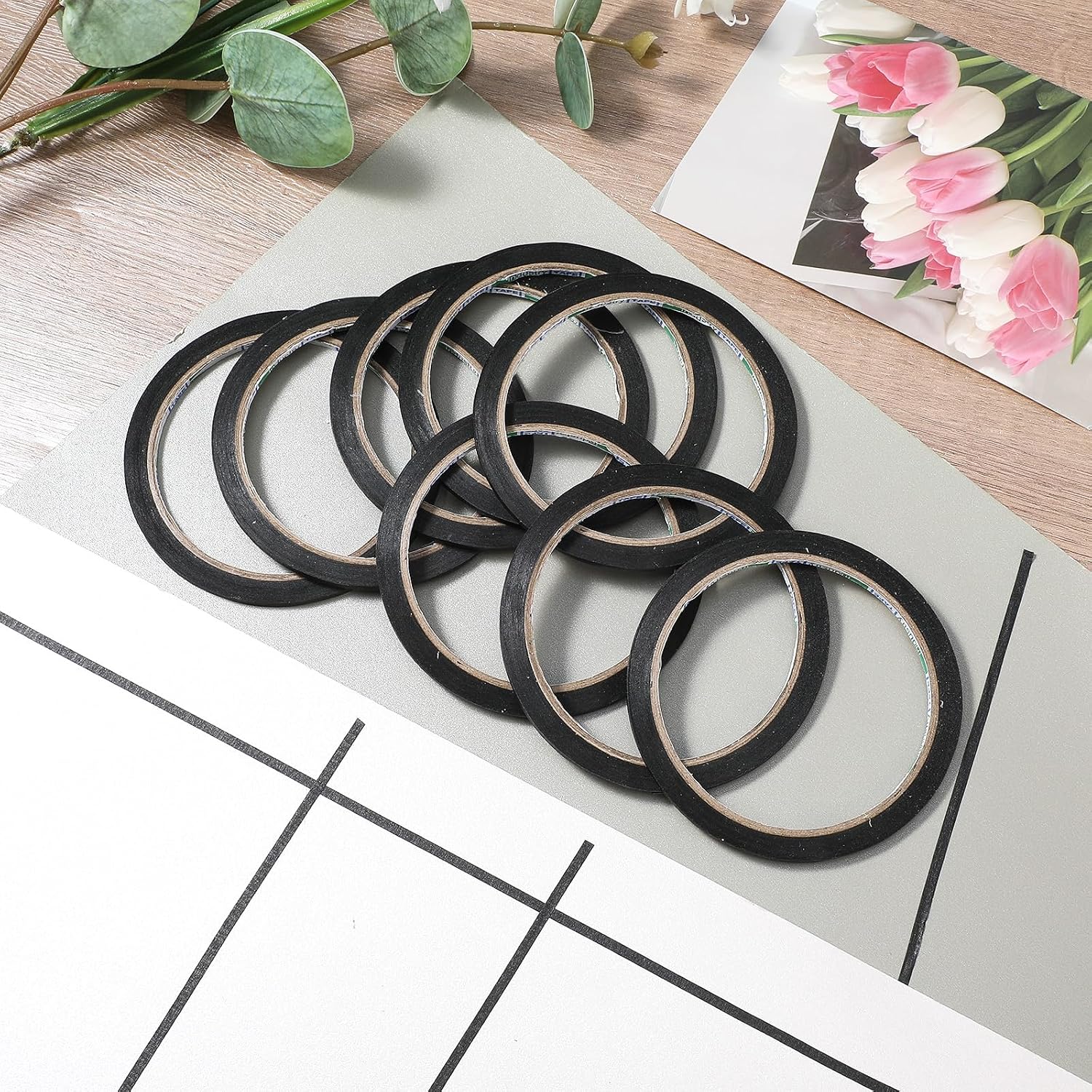 Black Thin Paper Masking Tape  - Masking Tape Thin ulasan dan harga