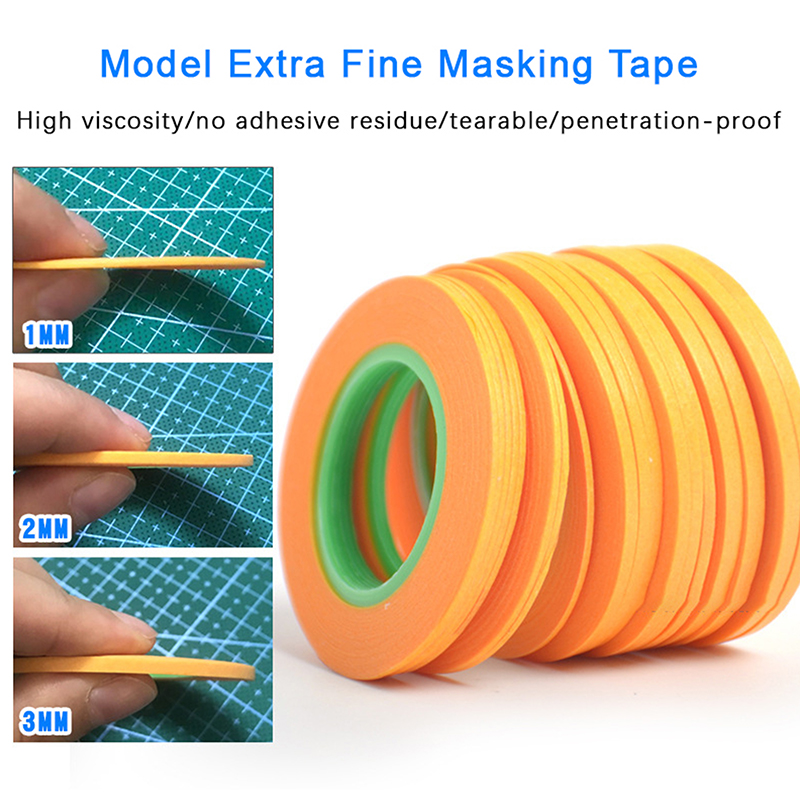 1mm 2mm 3mm Wide Model Sprayin - Masking Tape Thin ulasan dan harga