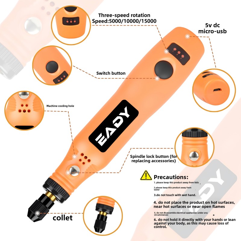 USB Cordless Rotary Tool Kit – - Model Kit Tool ulasan dan harga