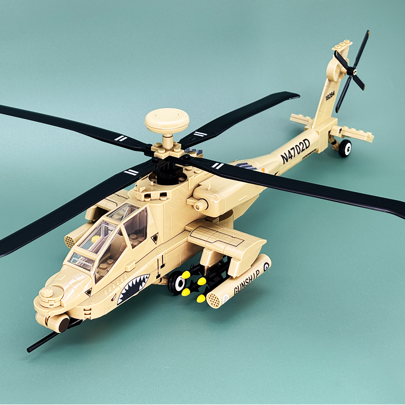 AH-64 Military Attack Helicopt - Model Kit Helicopter ulasan dan harga