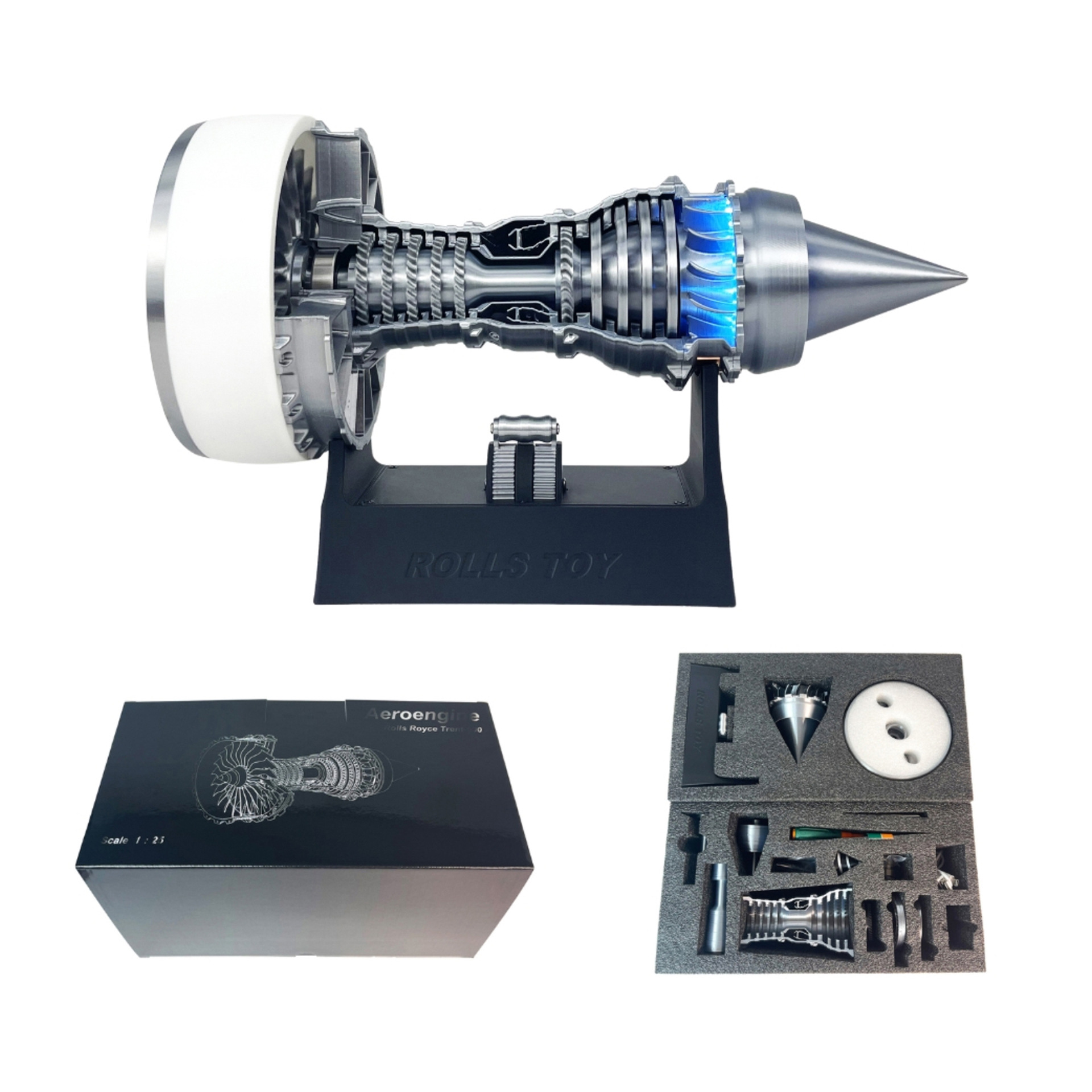 3D Printed Turbine Engine Mode - Model Kit Jet Engine ulasan dan harga