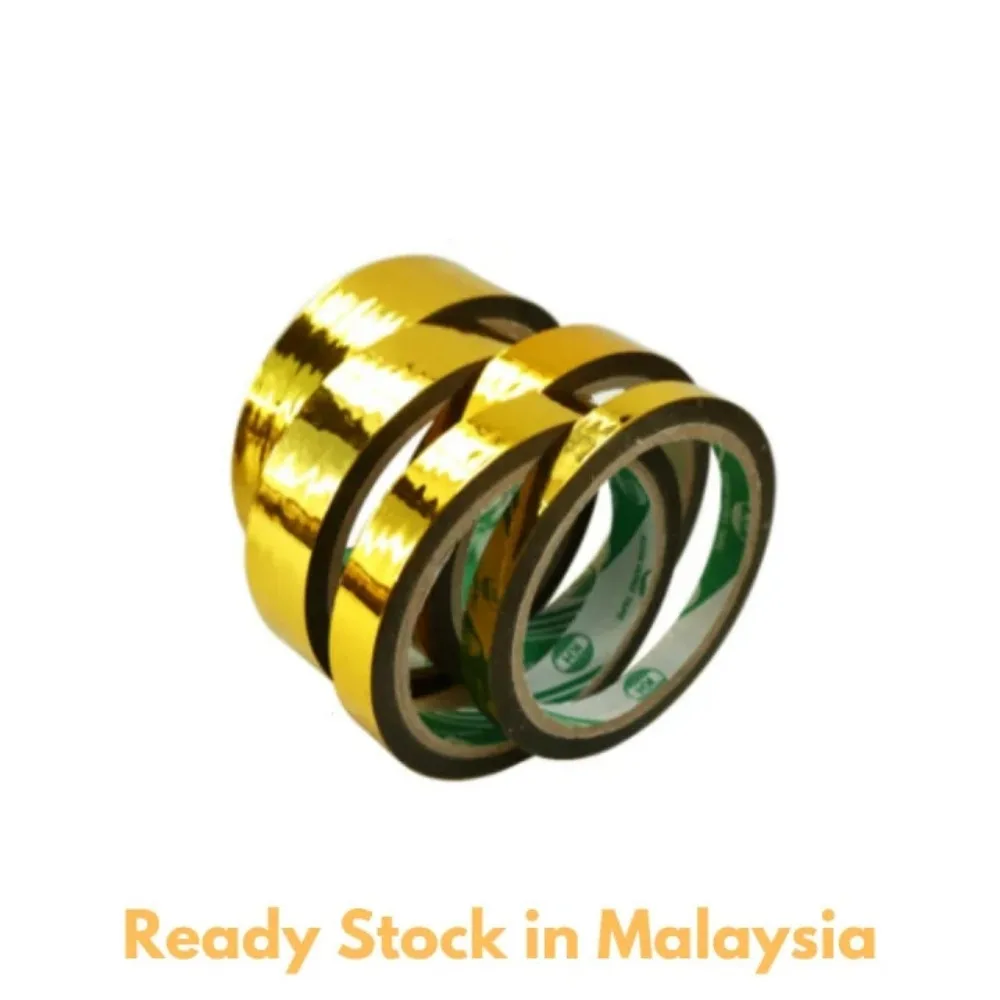 50M Glitter Slim Gold Silver F - Masking Tape Thin ulasan dan harga