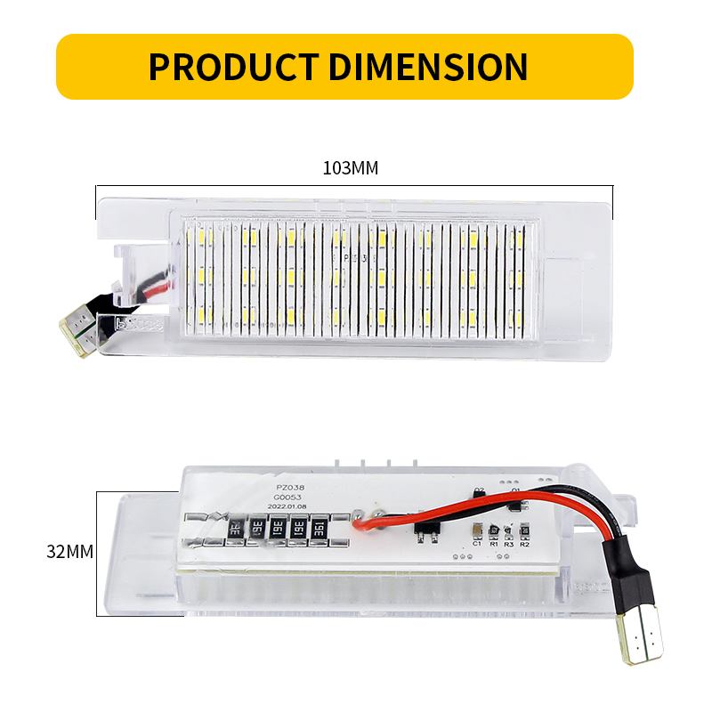 2Pcs Canbus LED License Plate  - Model Kit Alfa Romeo ulasan dan harga