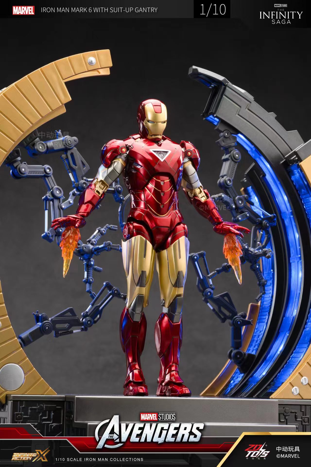 Original ZD Toys Iron Man WITH - Model Kit Iron Man Mark 50 ulasan dan harga