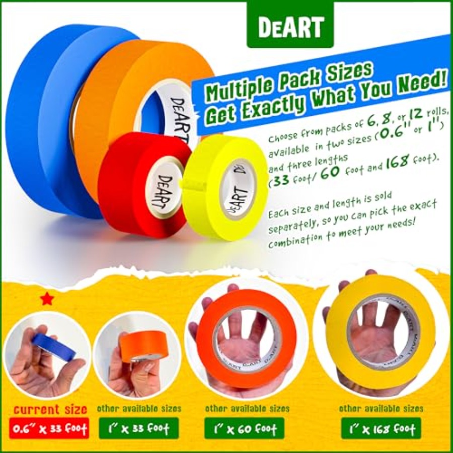 Colored Masking Tape Painters  - Masking Tape Thin ulasan dan harga