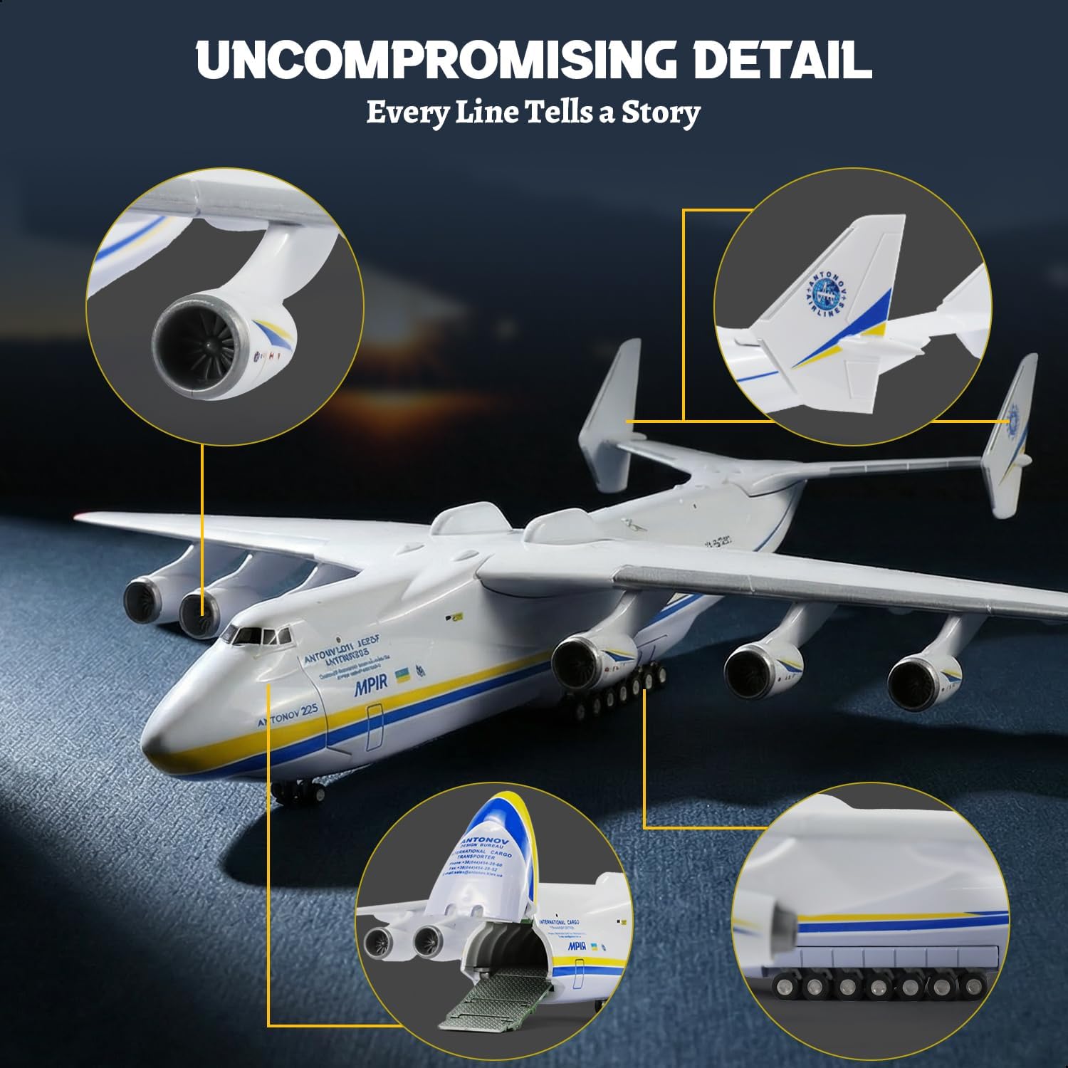 Antonov AN-225 Mriya 1/200 Sca - Model Kit Ukraine ulasan dan harga